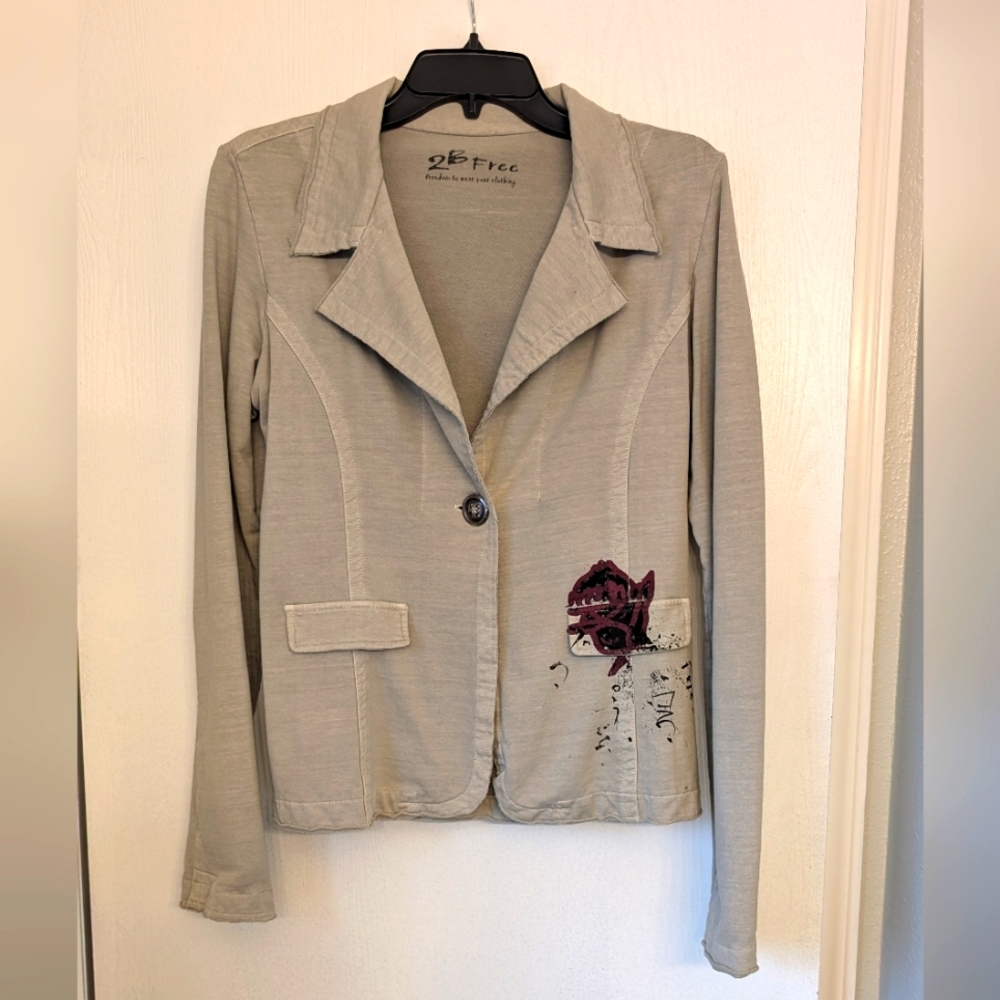 Knit Blazer Style Jacket